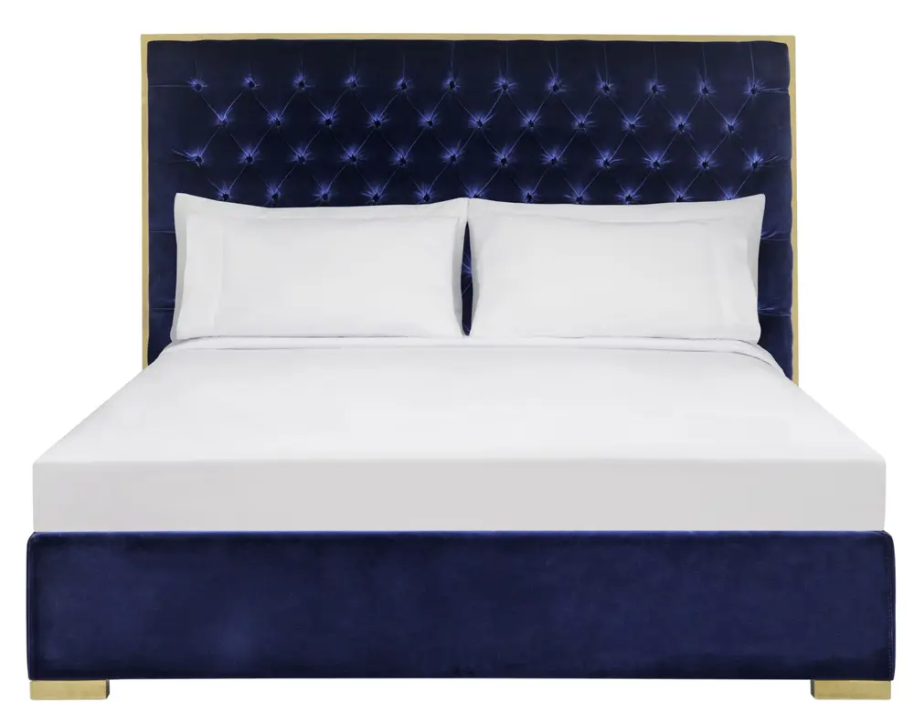 Chester Tufted Velvet Queen Bed