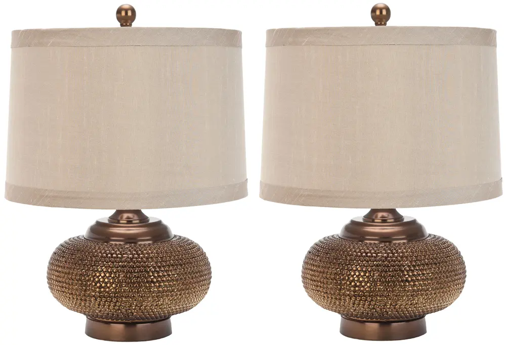 Alexis 19 Inch H Gold Bead Lamp