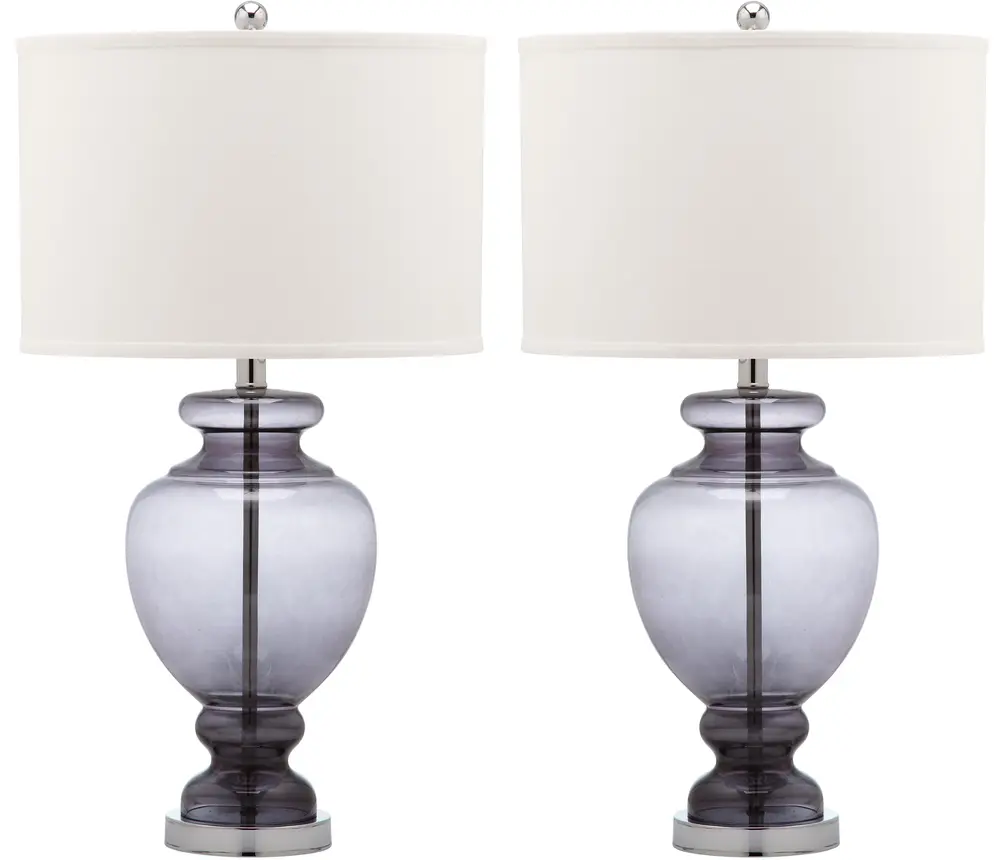 Morocco Grey 27 Inch H Glass Table Lamp