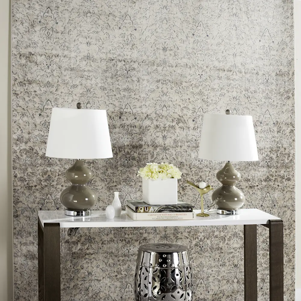 Eva 24 Inch H Double Gourd Glass Lamp