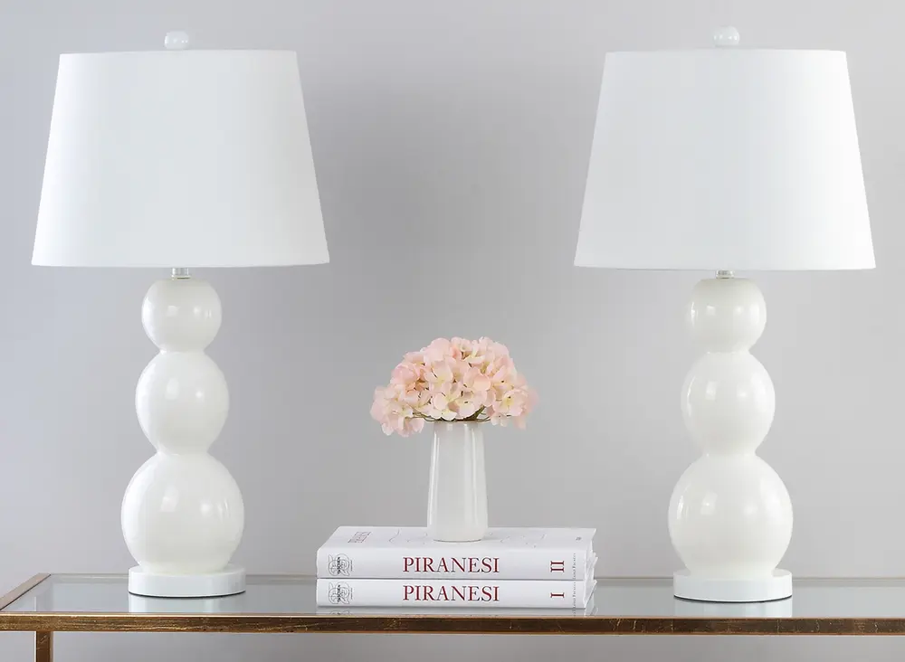 Jayne 26.5 Inch H Three Sphere Glass Lamp