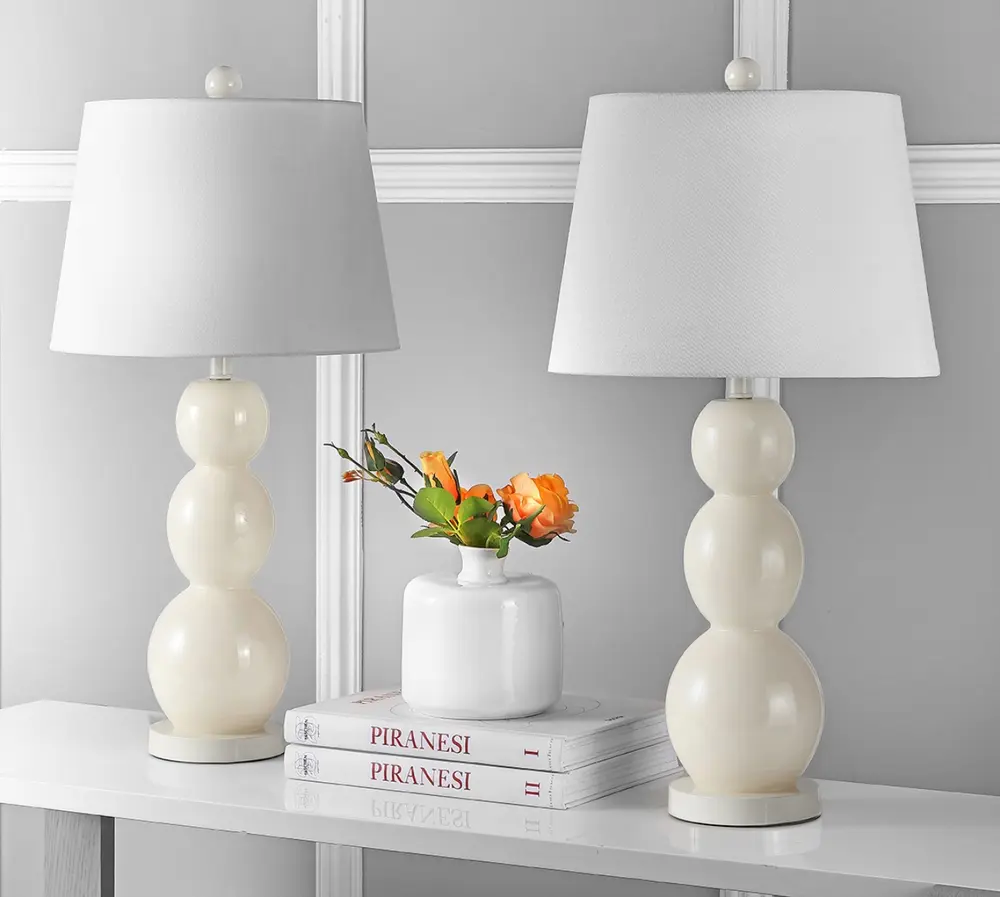 Jayne 26.5 Inch H Three Sphere Glass Lamp