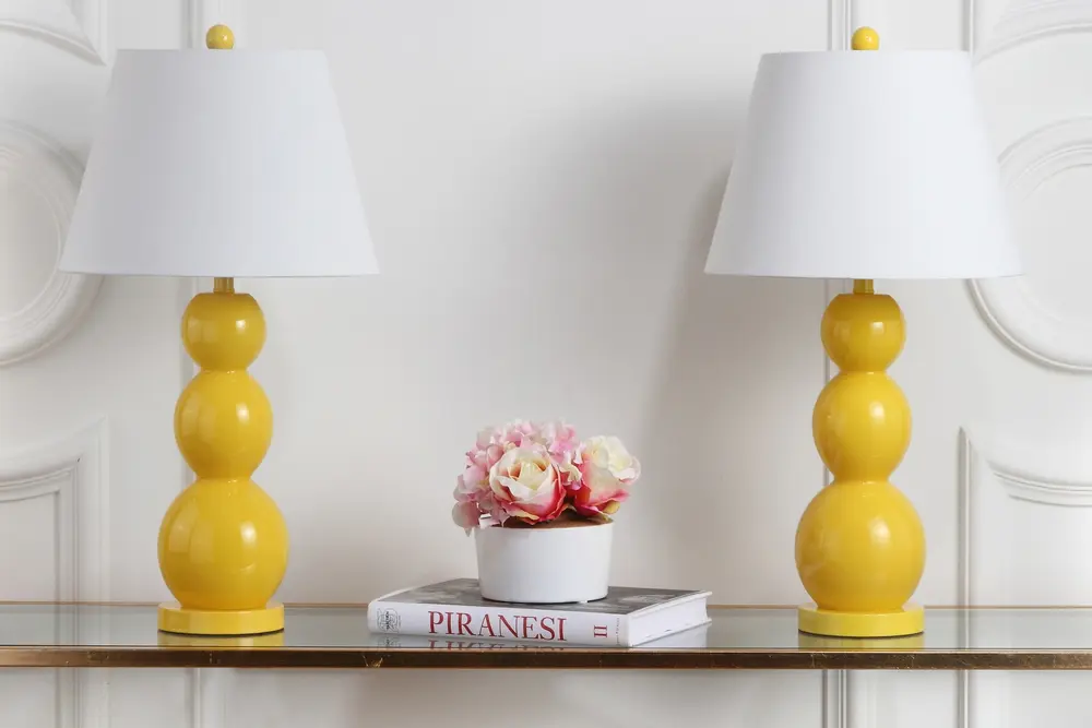 Jayne 26.5 Inch H Three Sphere Glass Lamp