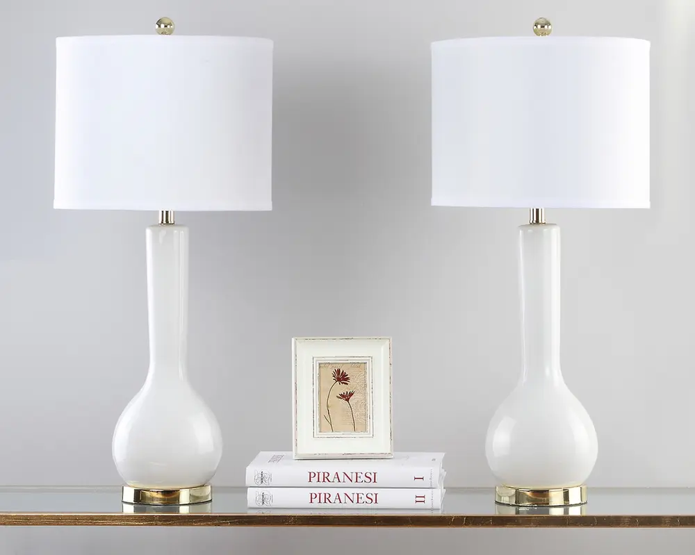 Mae 30.5 Inch H Long Neck Ceramic Table Lamp