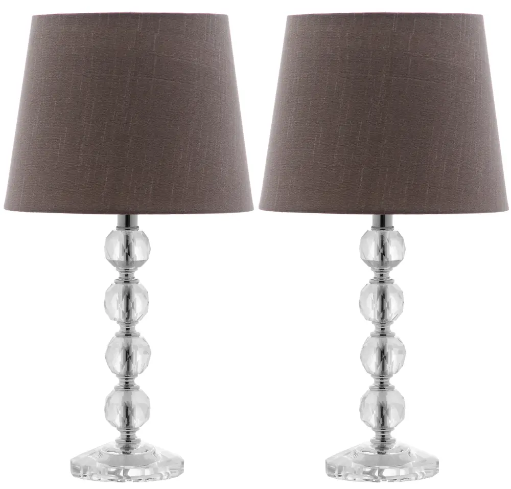 Nola 16 Inch H Stacked Crystal Ball Lamp