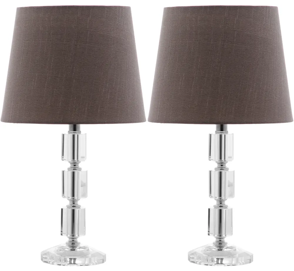 Erin 16 Inch H Crystal Cube Lamp