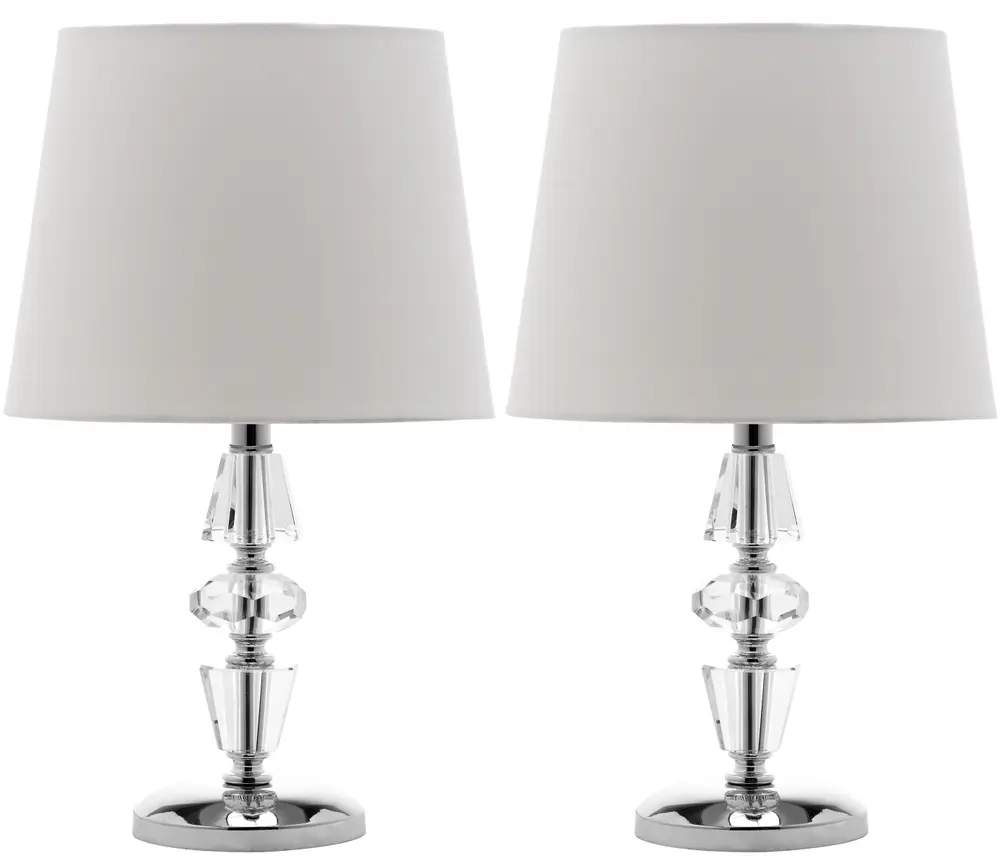 Crescendo 16 Inch H Tiered Crystal Lamp