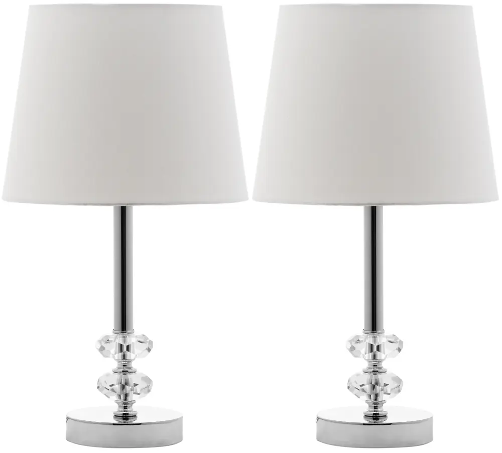 Ashford 16 Inch H Crystal Dark Grey Lamp