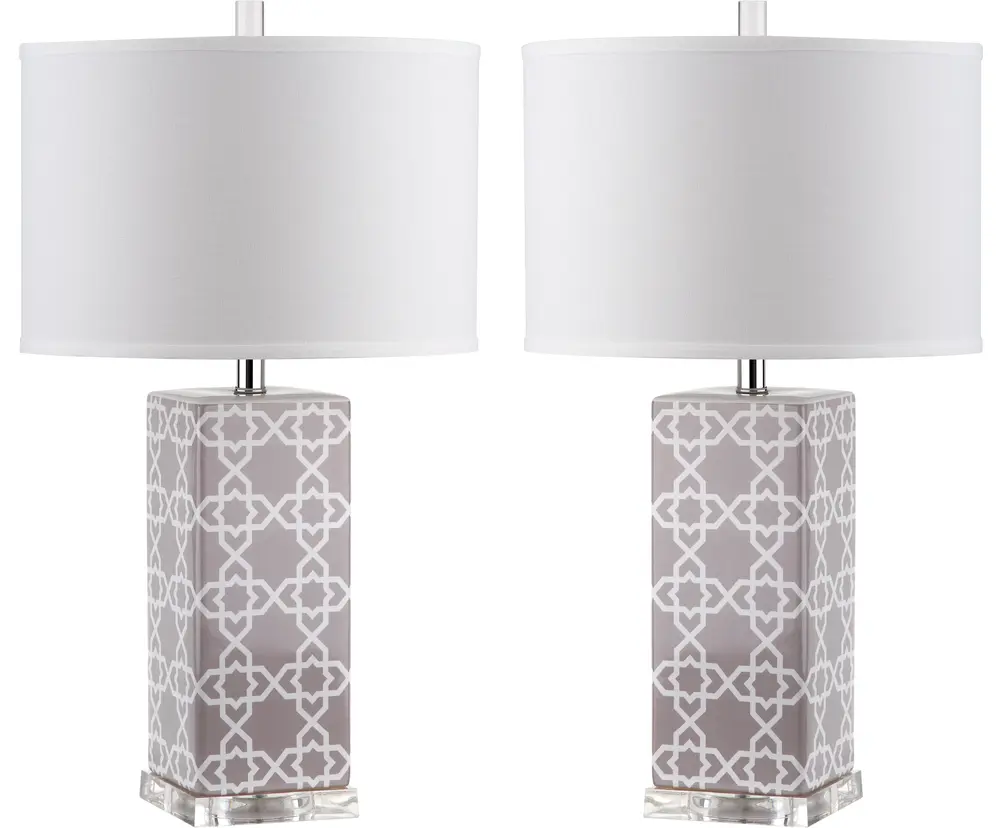 Quatrefoil 27 Inch H Table Lamp