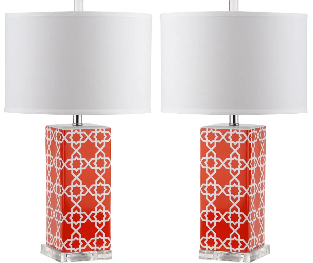 Quatrefoil 27 Inch H Table Lamp