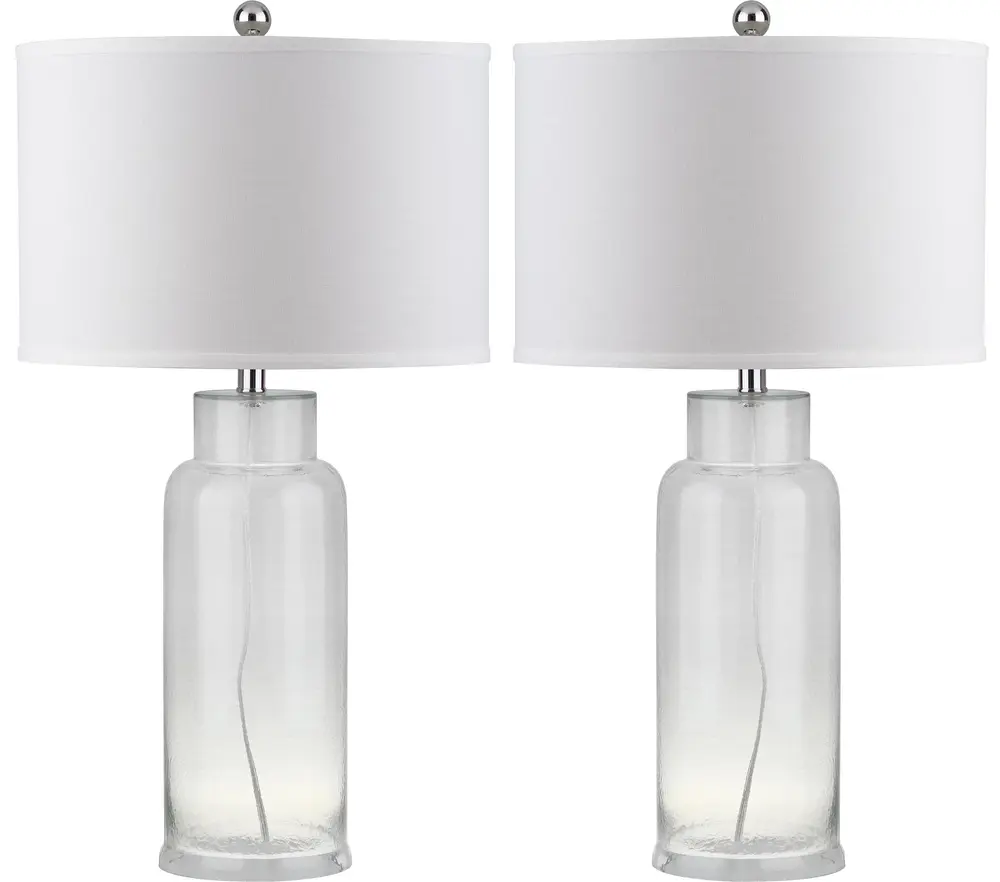 Bottle 29 Inch H Glass Table Lamp