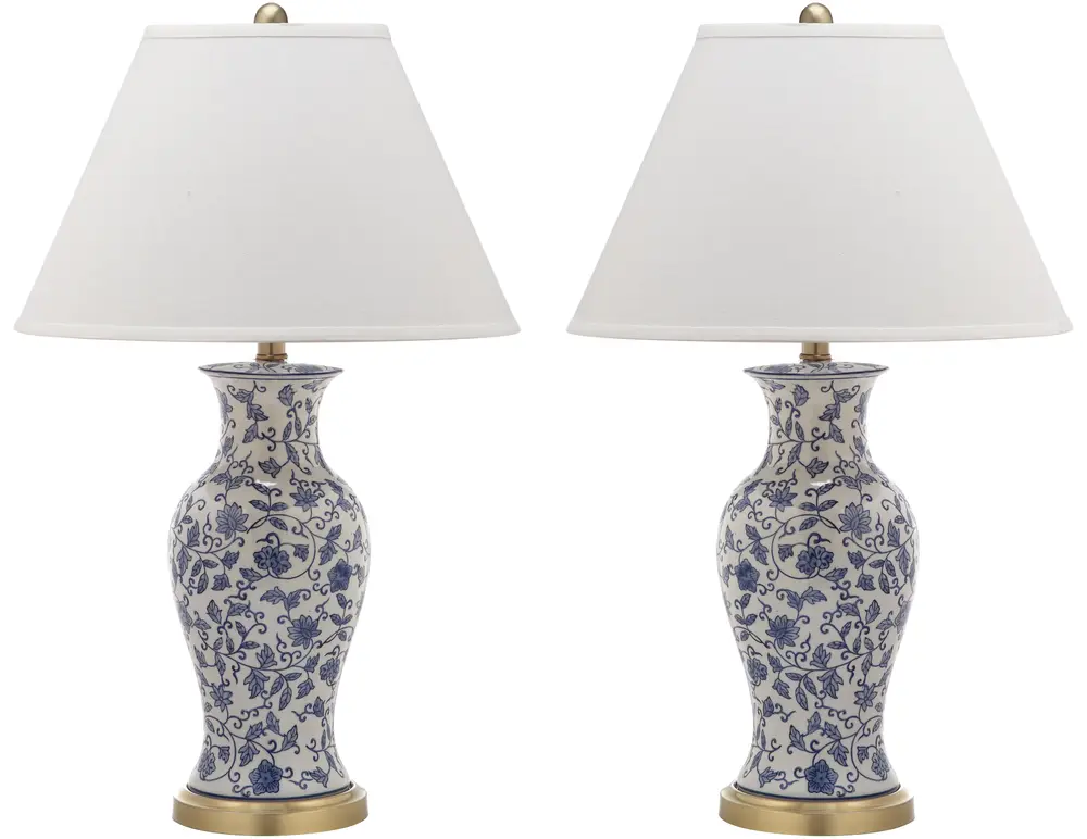 Beijing 29 Inch H Floral Urn Lamp