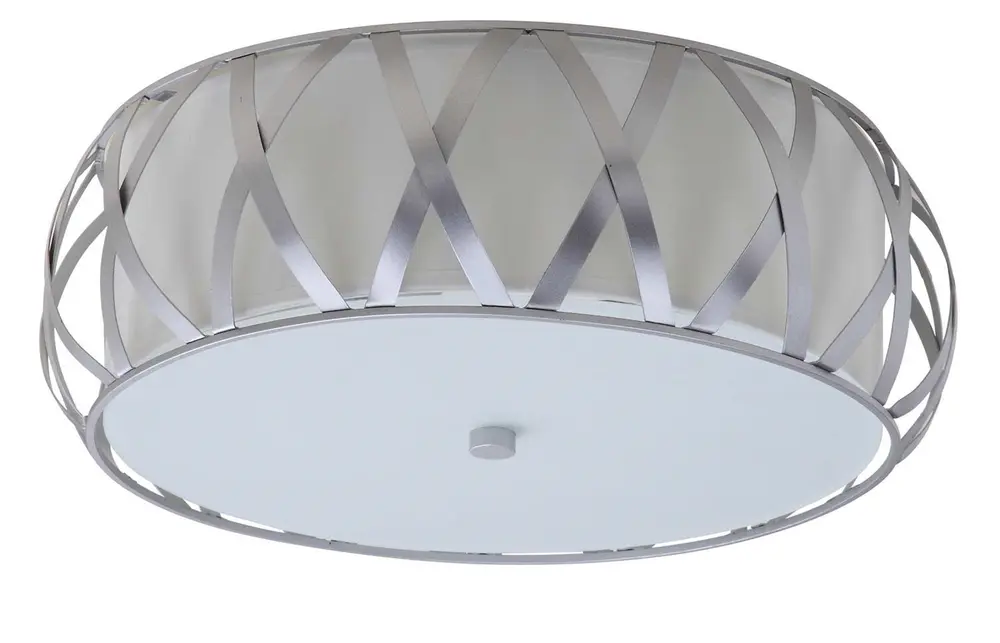 Charing 2 Light Chrome 15.4 Inch Dia Cross Flush Mount
