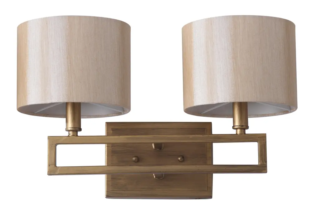 Catena 9.25 Inch H Antique Gold Double Light Sconce