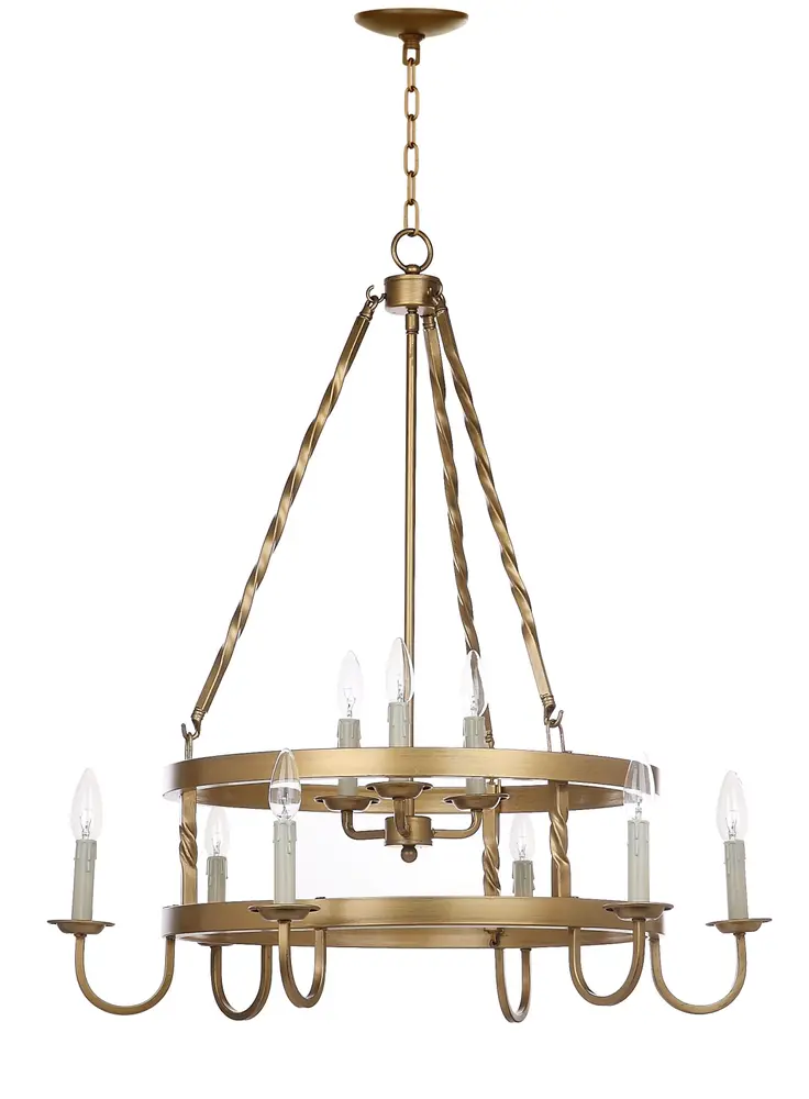 Crowley 31 Inch Dia Adjustable Chandelier