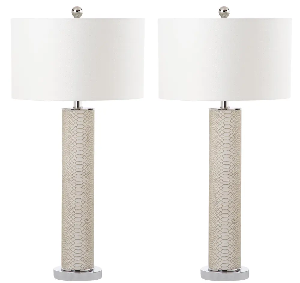Ollie 31.5 Inch H Faux Snakeskin Table Lamp