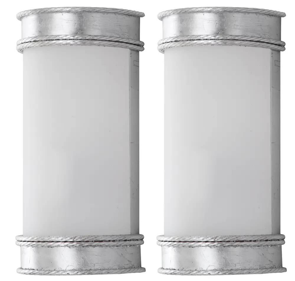 Florence 12 Inch H Silver Wall Sconce
