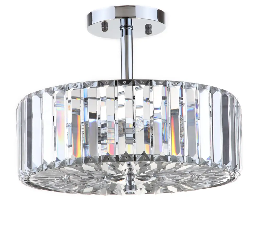 Ariel 3 Light Chrome 13.5 Inch Dia Ceiling Light