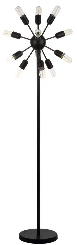 Urban 12 Light 67.5 Inch H Retro Floor Lamp