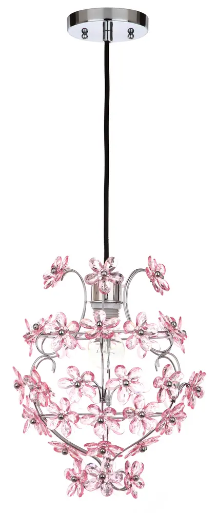 Raz Floral 1 Light 11.75 Inch Dia Pendant