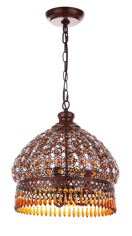 Sultan Jeweled 3 Light Bronze 13.5 Inch Dia Pendant