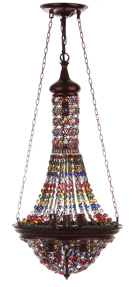 Moroccan Gentle 15.25 Inch Dia Pendant Lamp