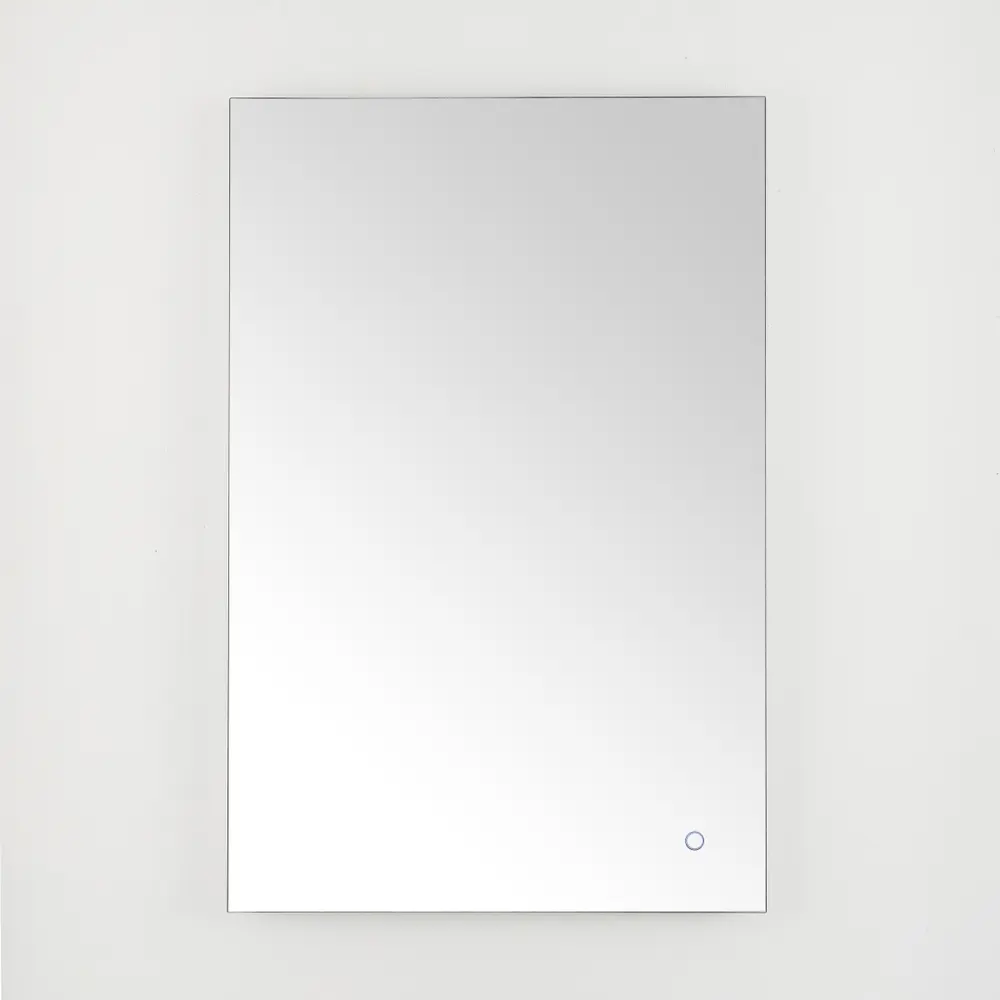 Jed, 24 Inch, Silver, Aluminum Led Mirror