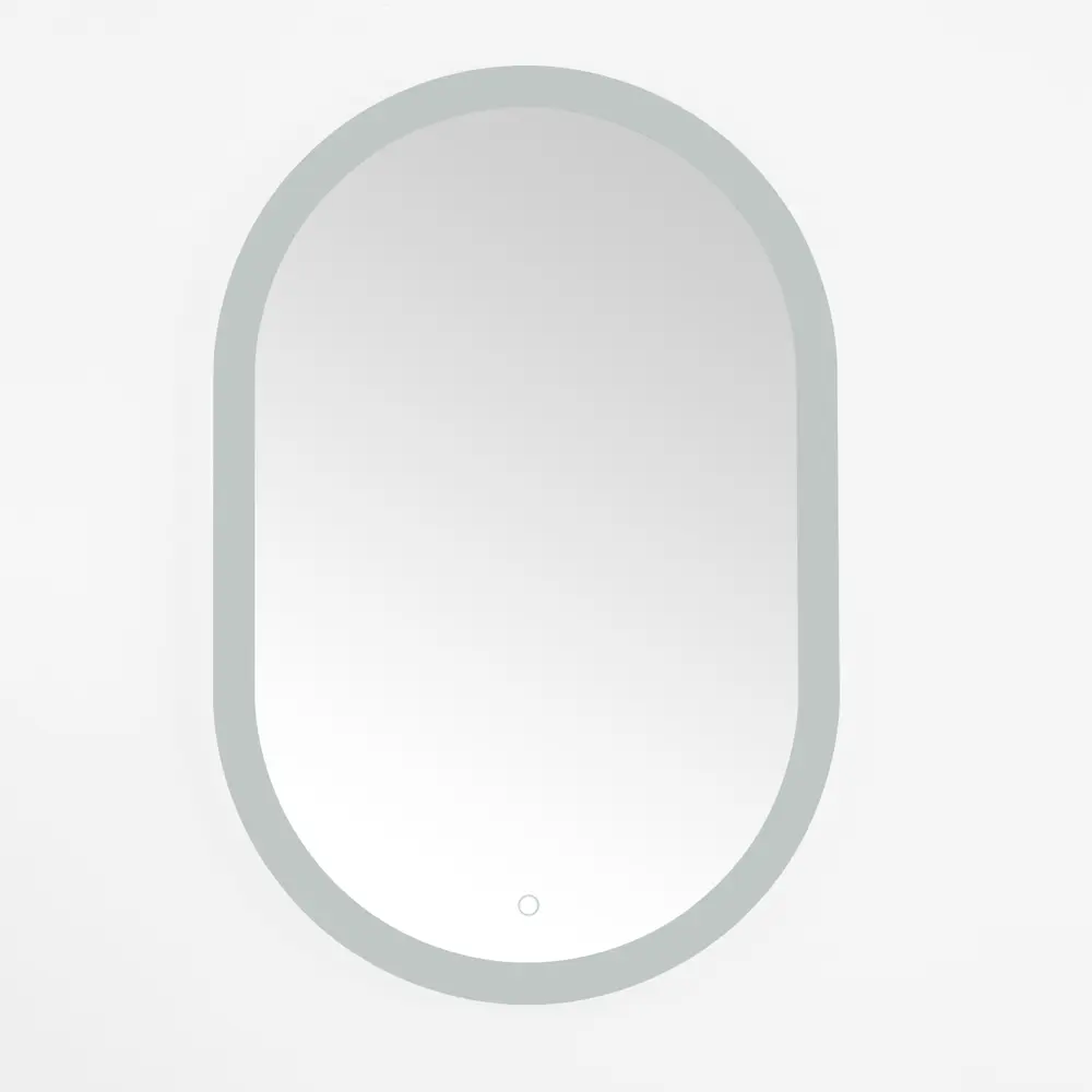 Wes, 24 Inch, Silver/White, Aluminum Led Mirror