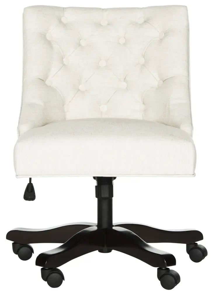 Soho Tufted Linen Swivel Desk Chair