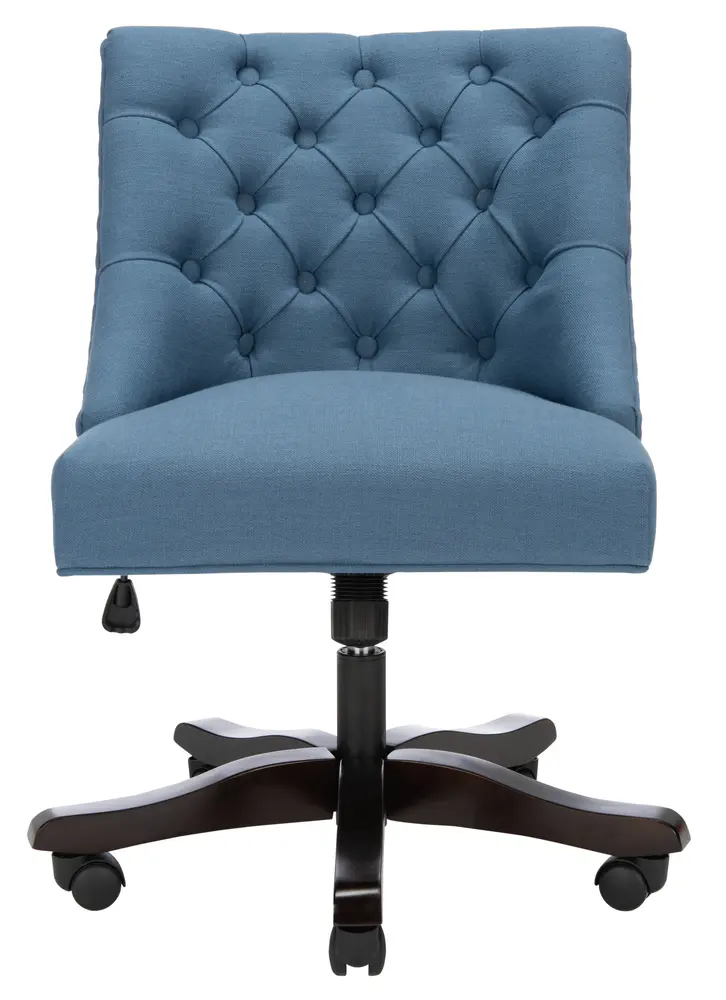 Soho Tufted Linen Swivel Desk Chair