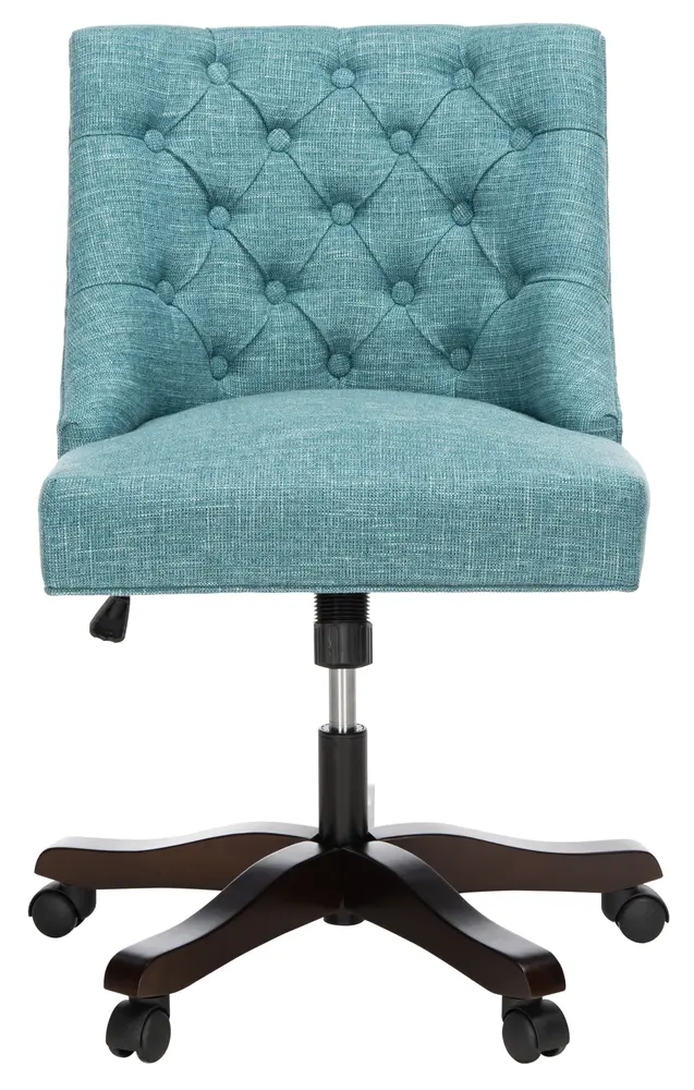 Soho Tufted Linen Swivel Desk Chair