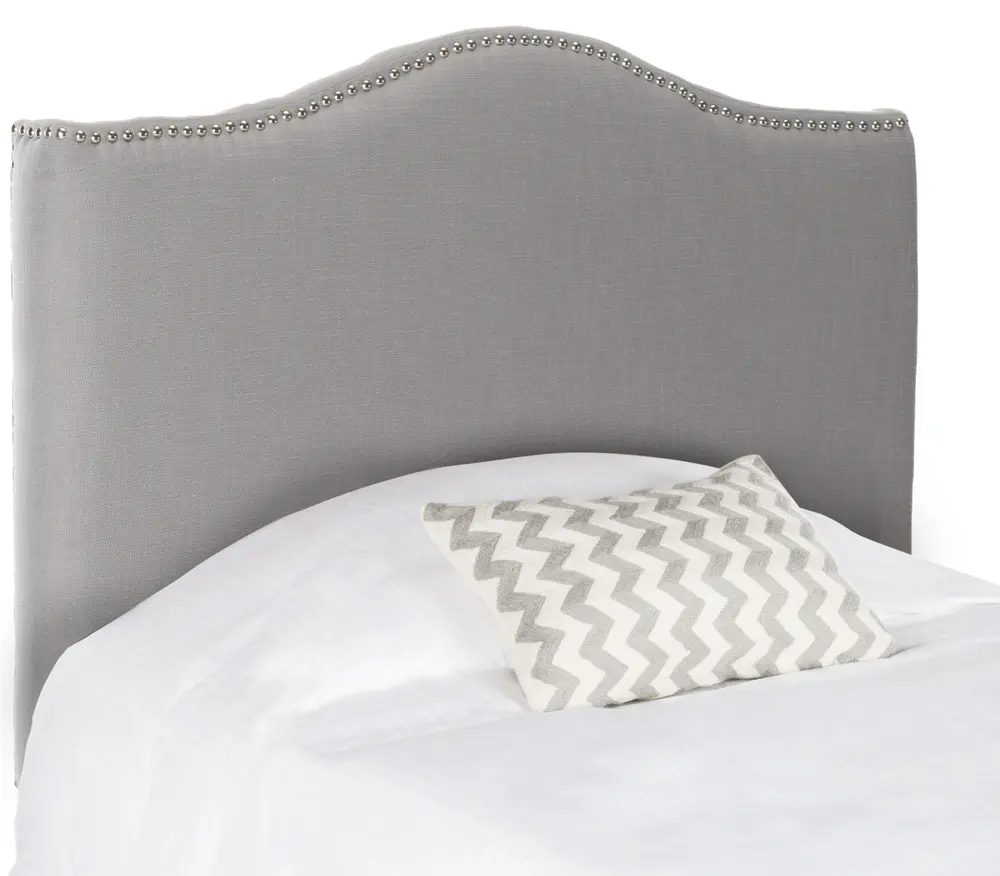 Jeneve Arctic Grey Winged Headboard