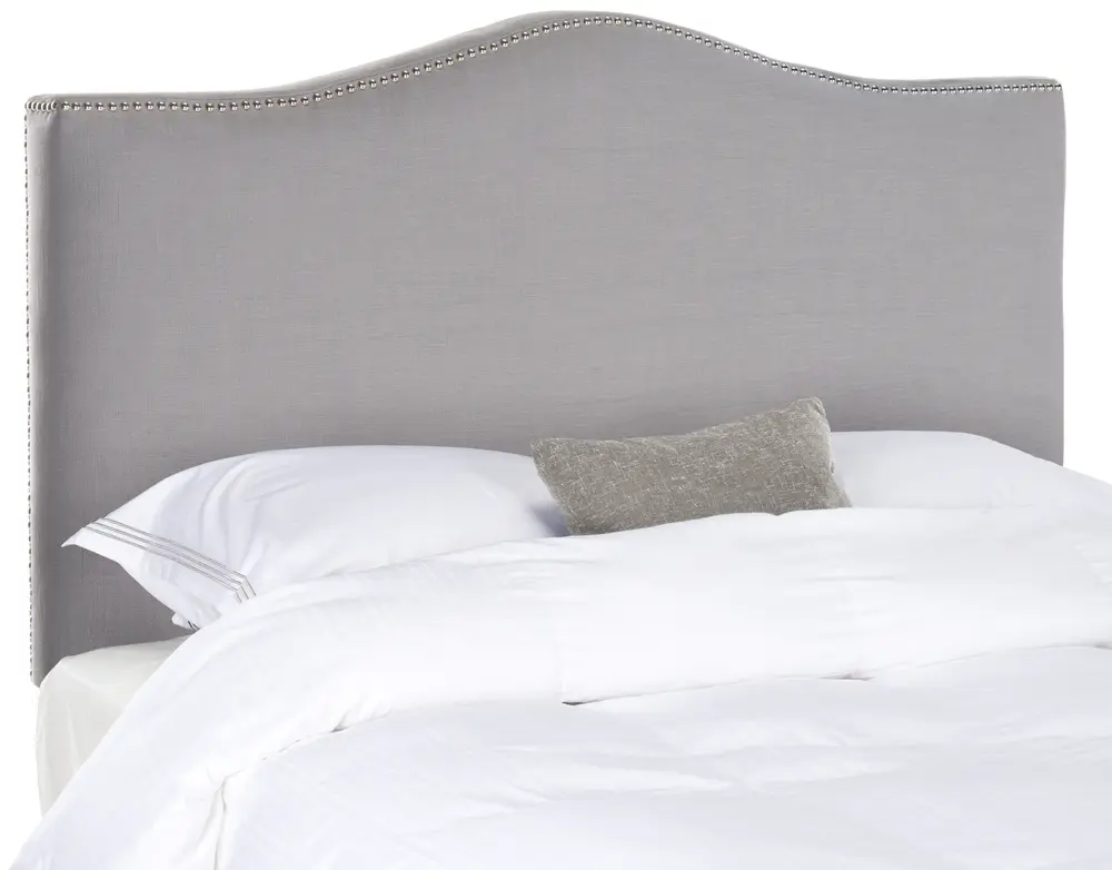 Jeneve Arctic Grey Winged Headboard