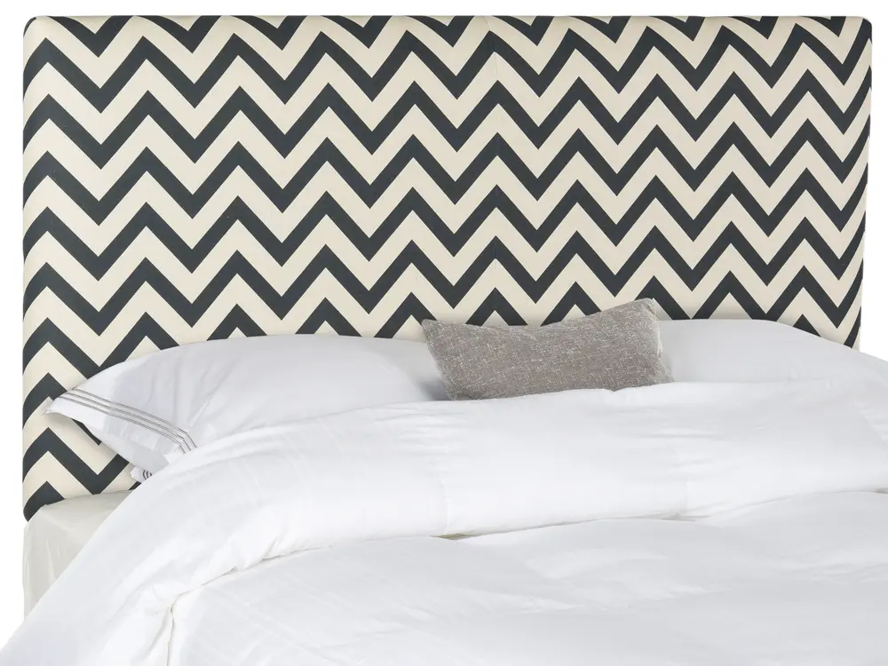 Ziggy Navy & White Zig Zag Headboard
