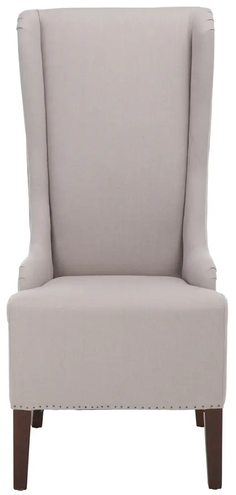 Becall 20H Linen Dining Chair   Flat Nail Heads