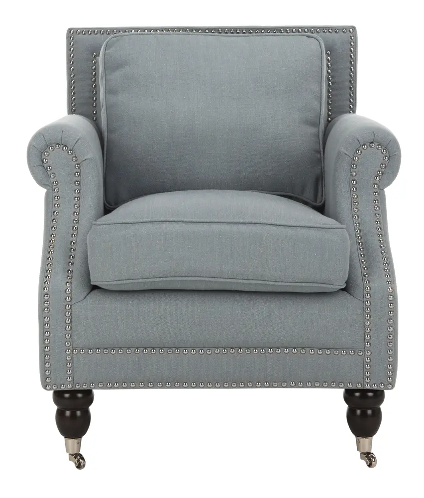 Karsen Club Chair W/ Silver Nail Heads