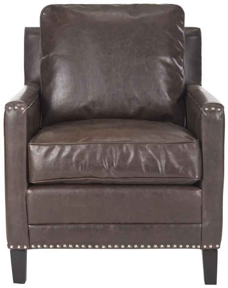 Buckler Club Chair   Silver Nail Heads