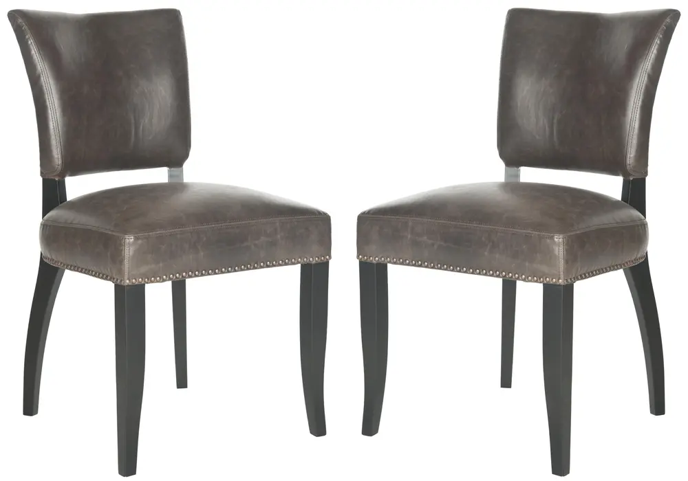 Desa 21H Side Chair   Brass Nail Heads