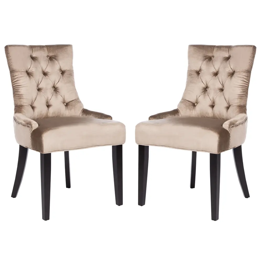 Abby Tufted Side Chairs (Set Of 2) - Silver Nail Heads