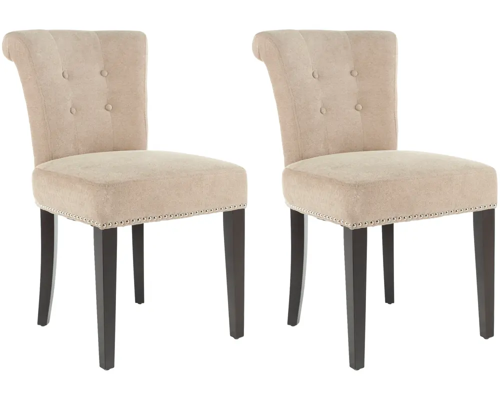 Sinclaire 21H  Kd Side Chairs (Set Of 2) - Silver Nail Heads