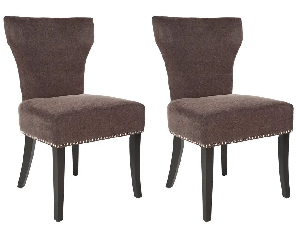 Jappic 22H Kd Side Chairs (Set Of 2) - Silver Nail Heads