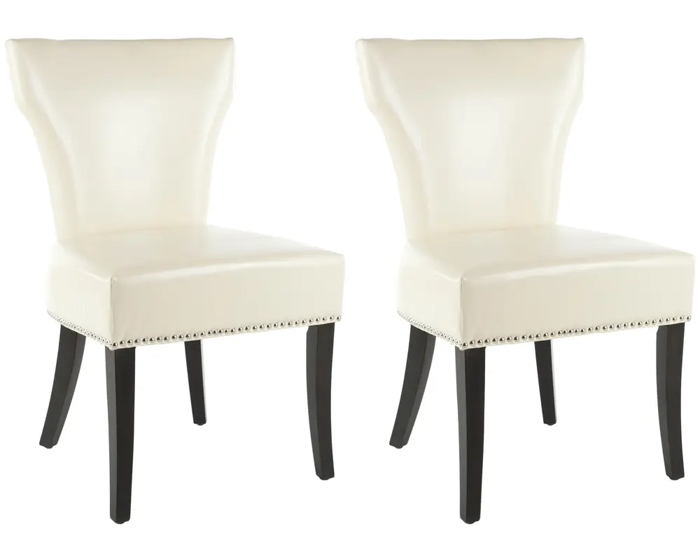 Jappic 22H  Kd Side Chairs (Set Of 2)   Silver Nail Heads