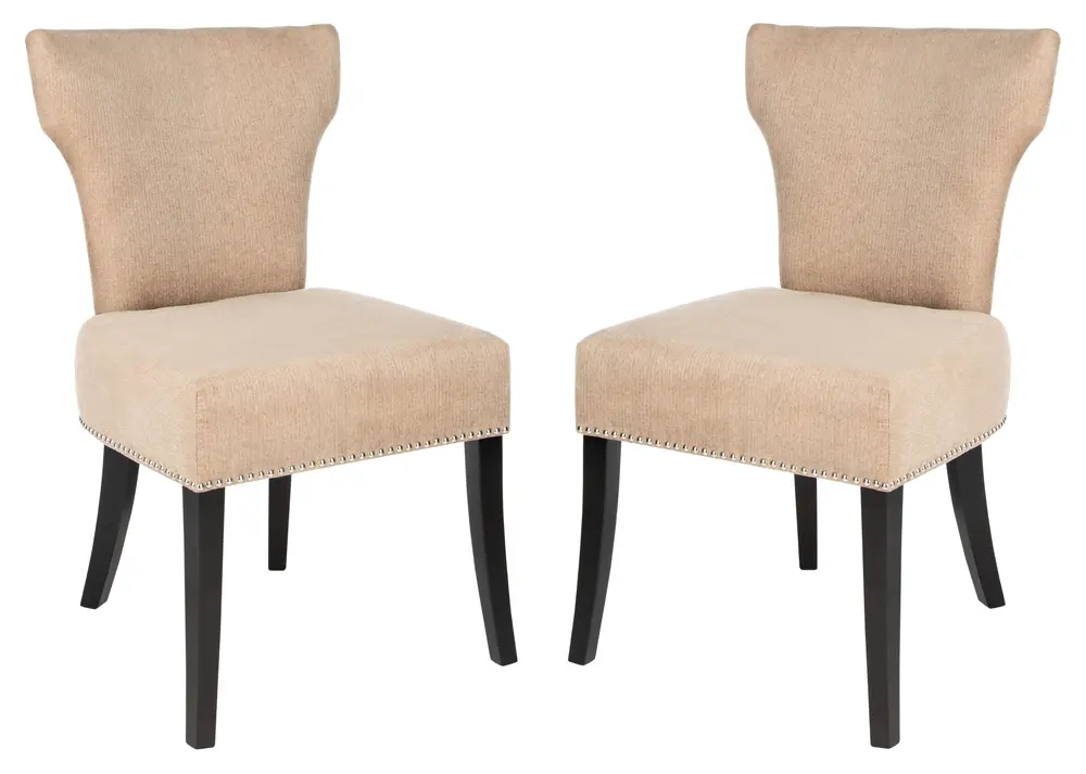 Jappic 22H  Kd Side Chairs (Set Of 2) - Silver Nail Heads