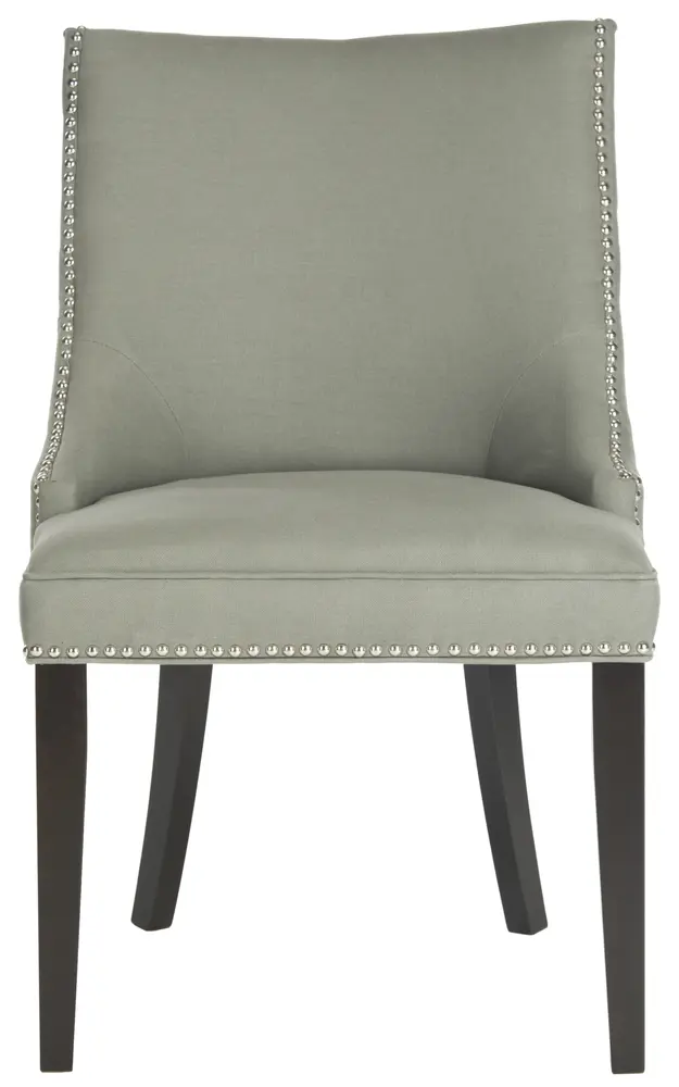 Afton 20H  Side Chair (Set Of 2) - Silver Nail Heads