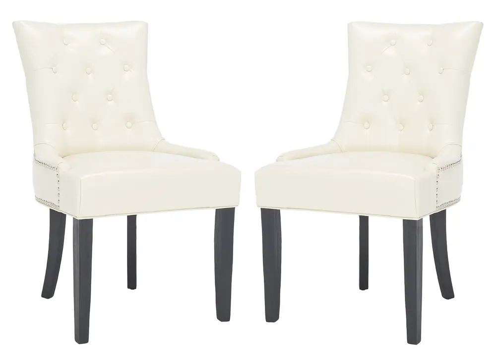 Harlow 19H Tufted Ring Chair (Set Of 2)   Silver Nail Heads