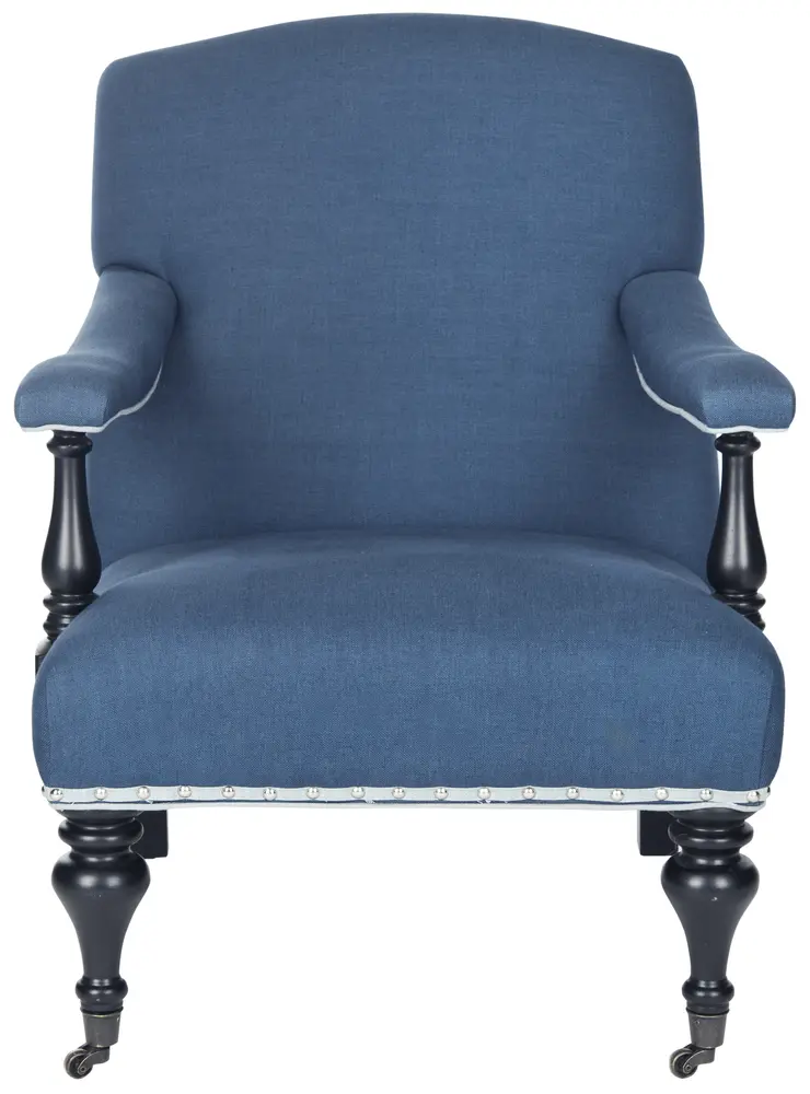 Devona Arm Chair - Silver Nail Heads