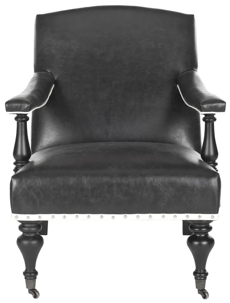 Devona Arm Chair - Silver Nail Heads