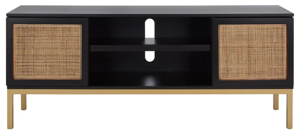 Zadie 1 Shelf Rattan Media Stand