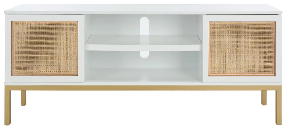 Zadie 1 Shelf Rattan Media Stand