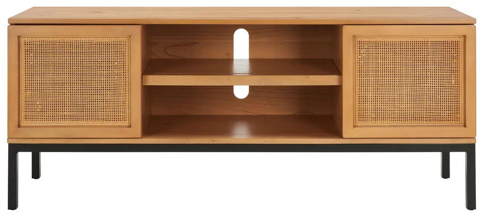 Zadie 1 Shelf Rattan Media Stand